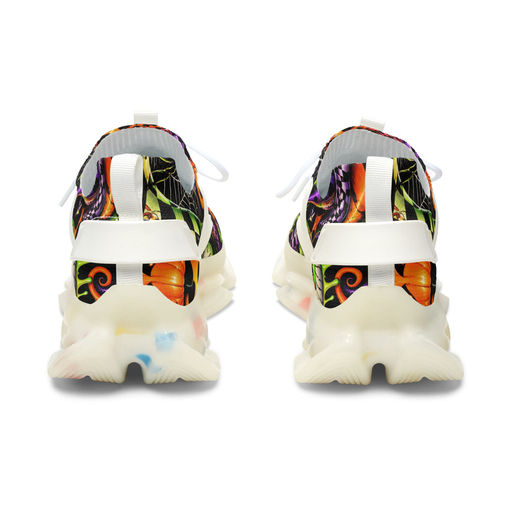 Women's Mesh Sneakers — Psychedelic Swirl Festival Running Shoes