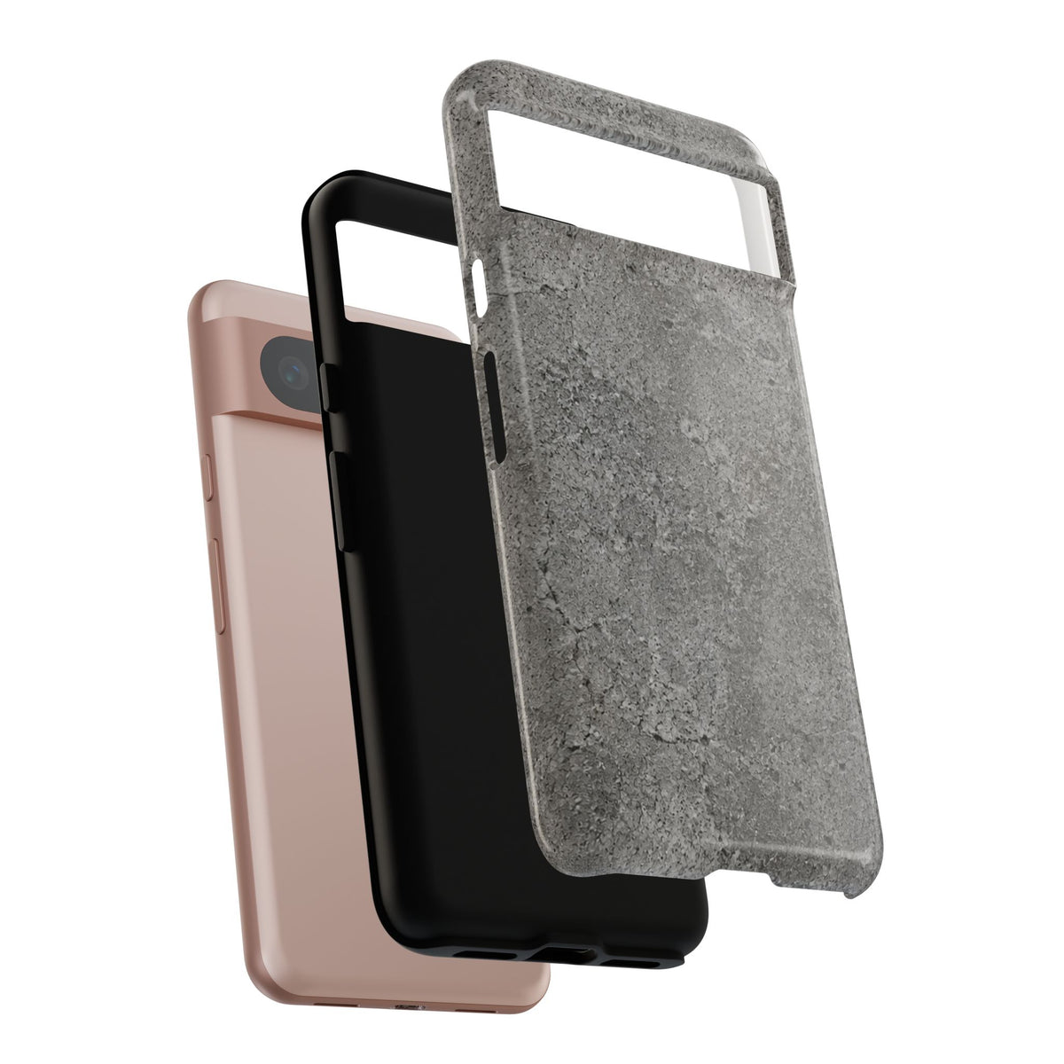 Concrete Texture Phone Case — Rugged Grey Protective iPhone Cover