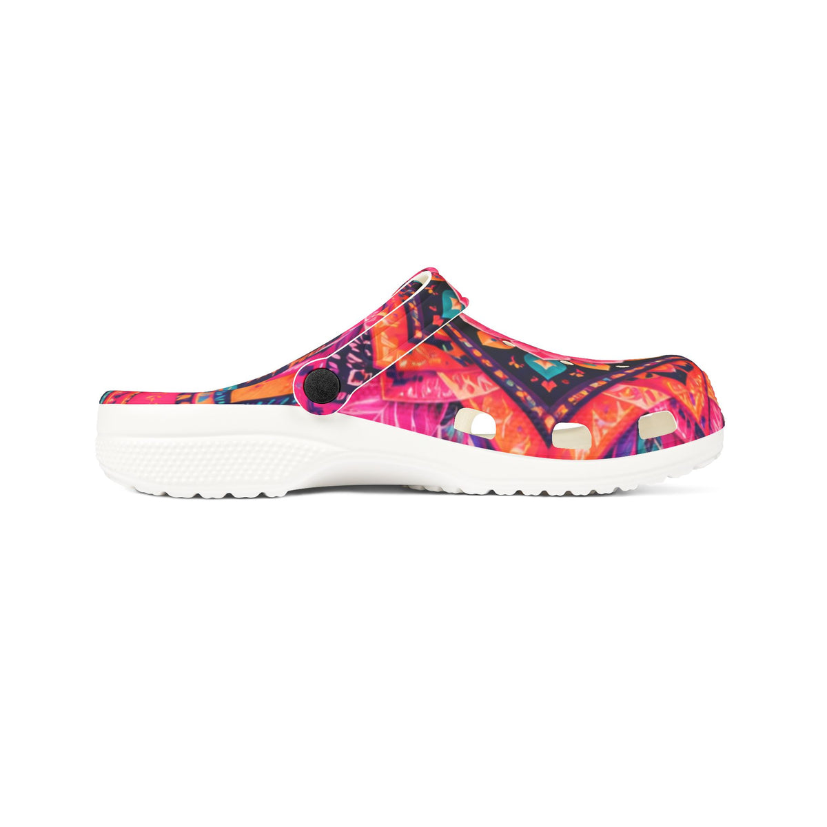 Boho Floral EVA Clogs — Colorful Mandala Garden Slip-On Shoes
