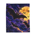 Halloween Bat Moon Velveteen Plush Blanket