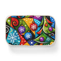 Holiday Christmas Bento Lunch Box — Colorful Tree & Ornaments Design