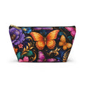 Butterfly Garden Accessory Pouch — Vibrant Floral Makeup Bag