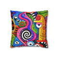 Colorful Abstract Doodle Pillowcase | Spun Polyester Square Pillowcase