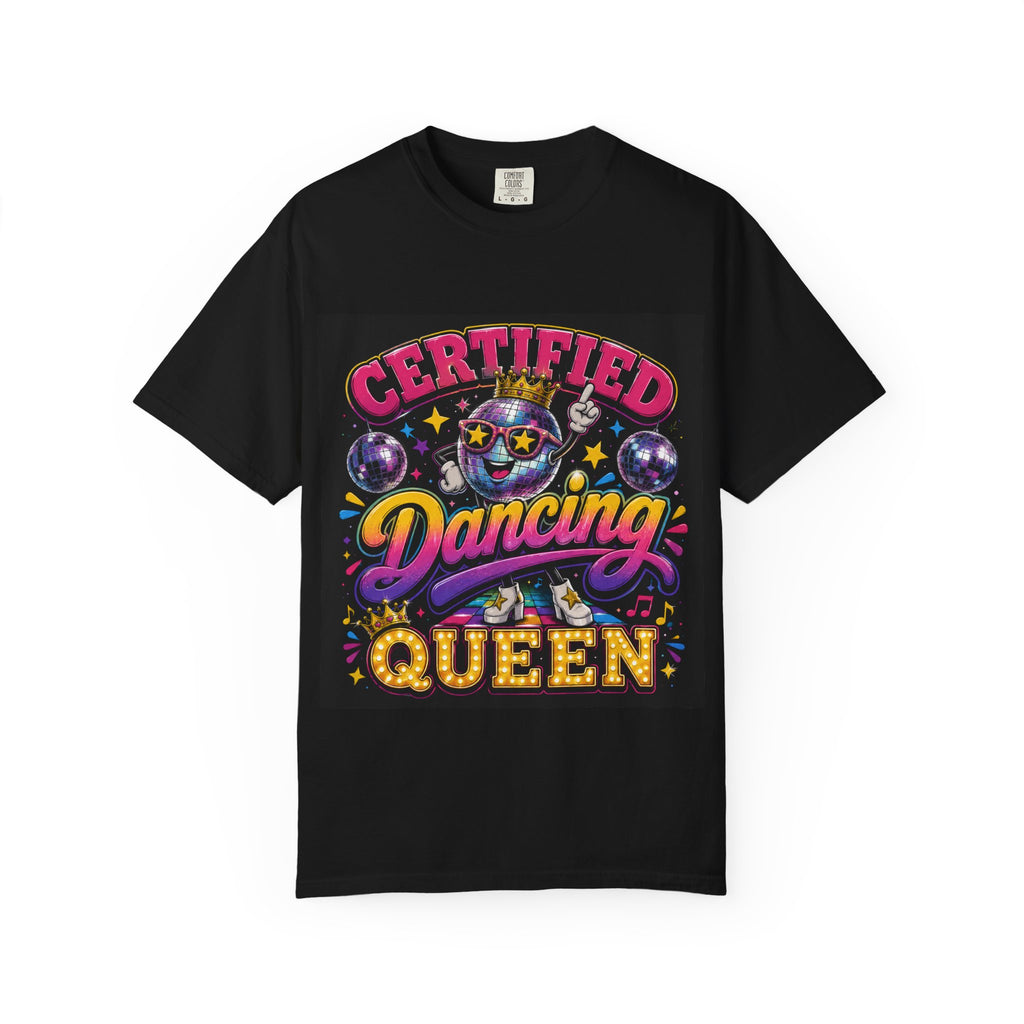 Certified Dancing Queen T-Shirt | Disco Skull Dance Graphic