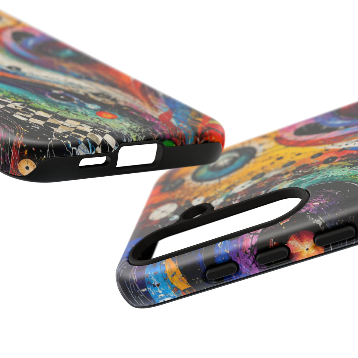 Abstract Cosmic Swirl Phone Case — Colorful Artistic iPhone Tough Case