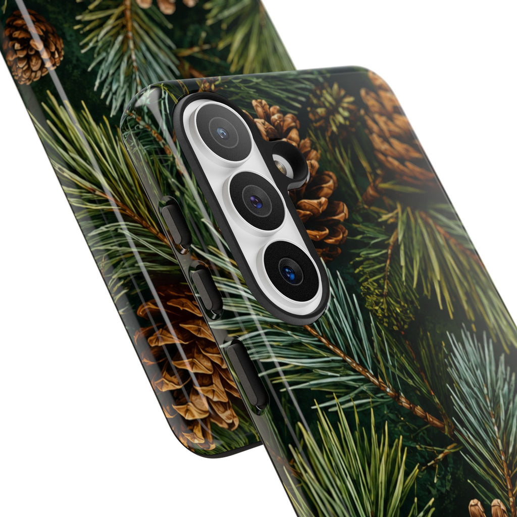 Pinecone Pines Phone Case — Festive Evergreen iPhone Cover