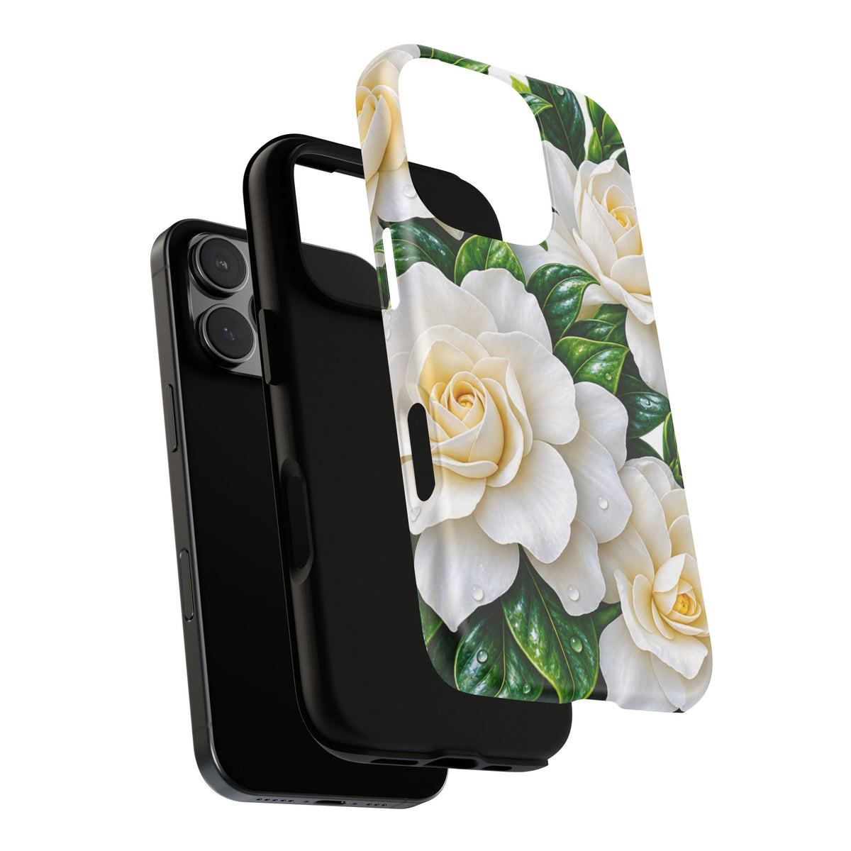 Floral Camellia Tough Case — White Gardenia Phone Cover
