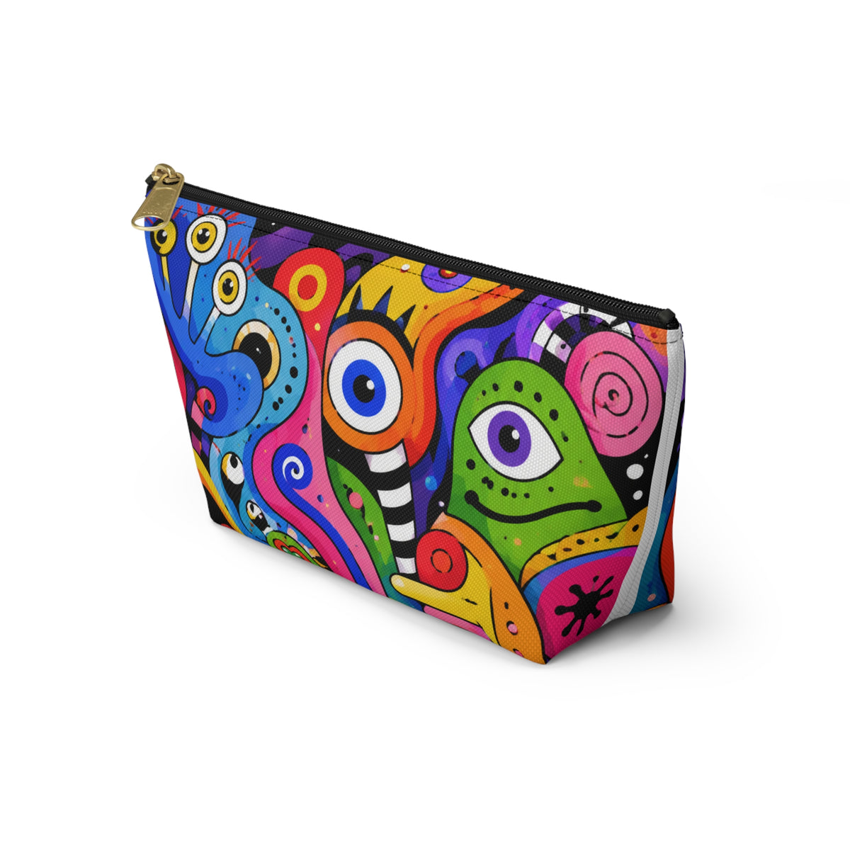 Colorful Abstract Monsters Accessory Pouch