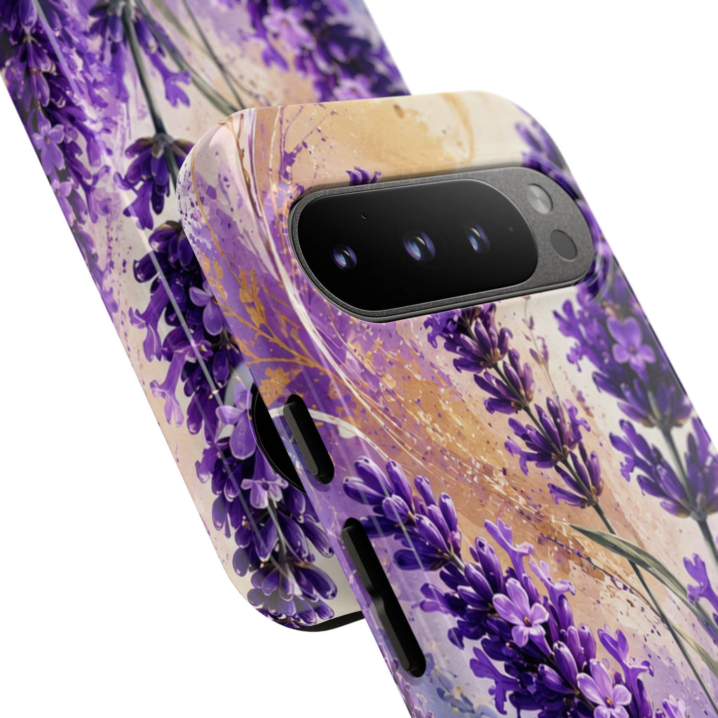 Lavender Bouquet Tough Phone Case — Protective Floral iPhone Case