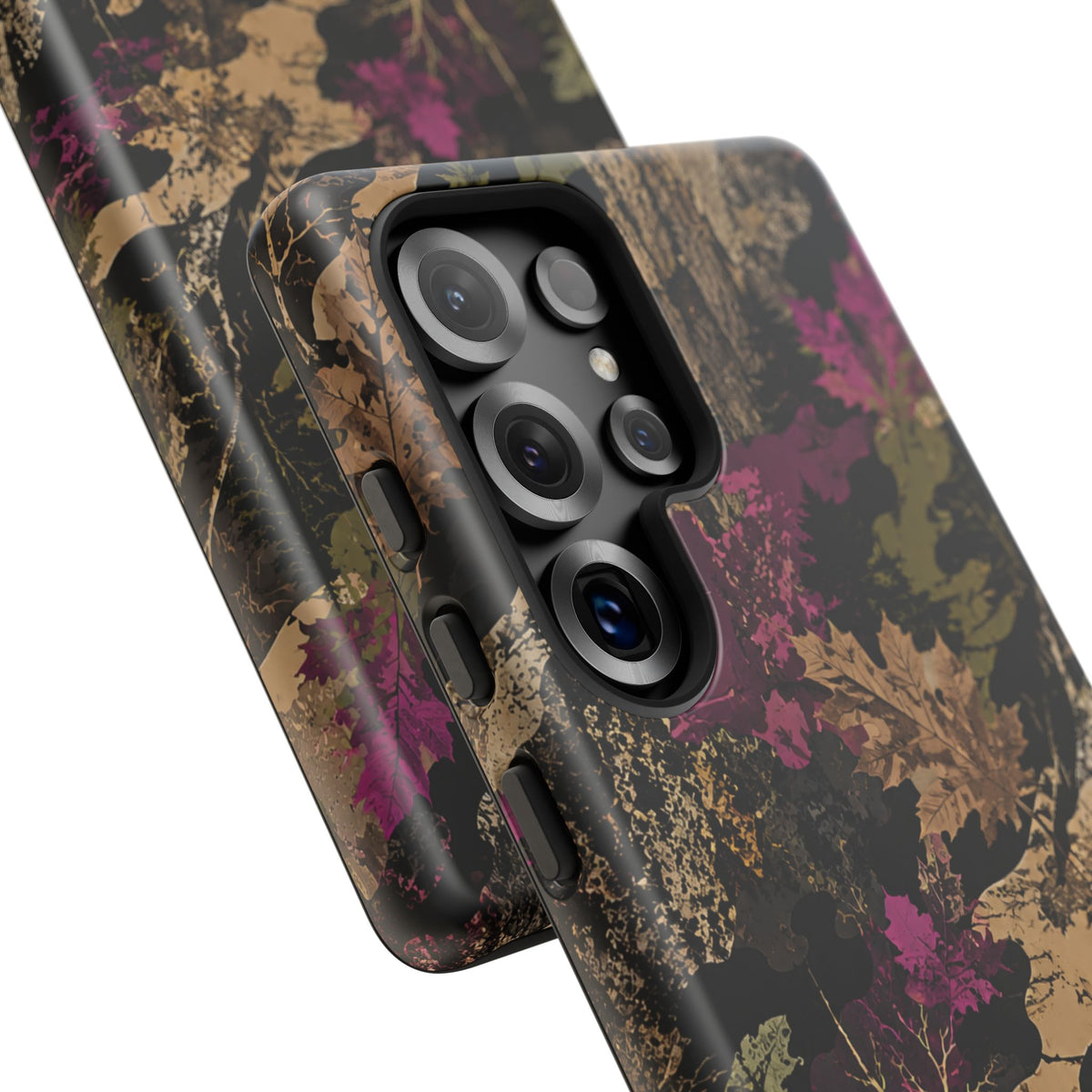 Camo Floral Tough Phone Case — Rugged Nature-Inspired Protection