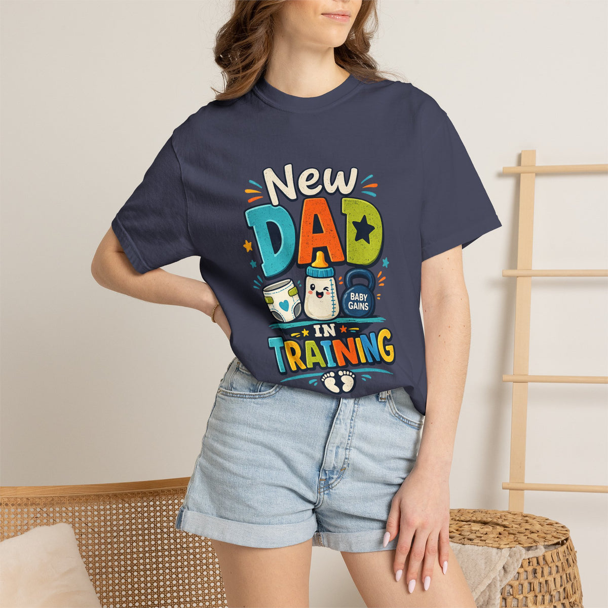 New Dad In Training Tee Shirt