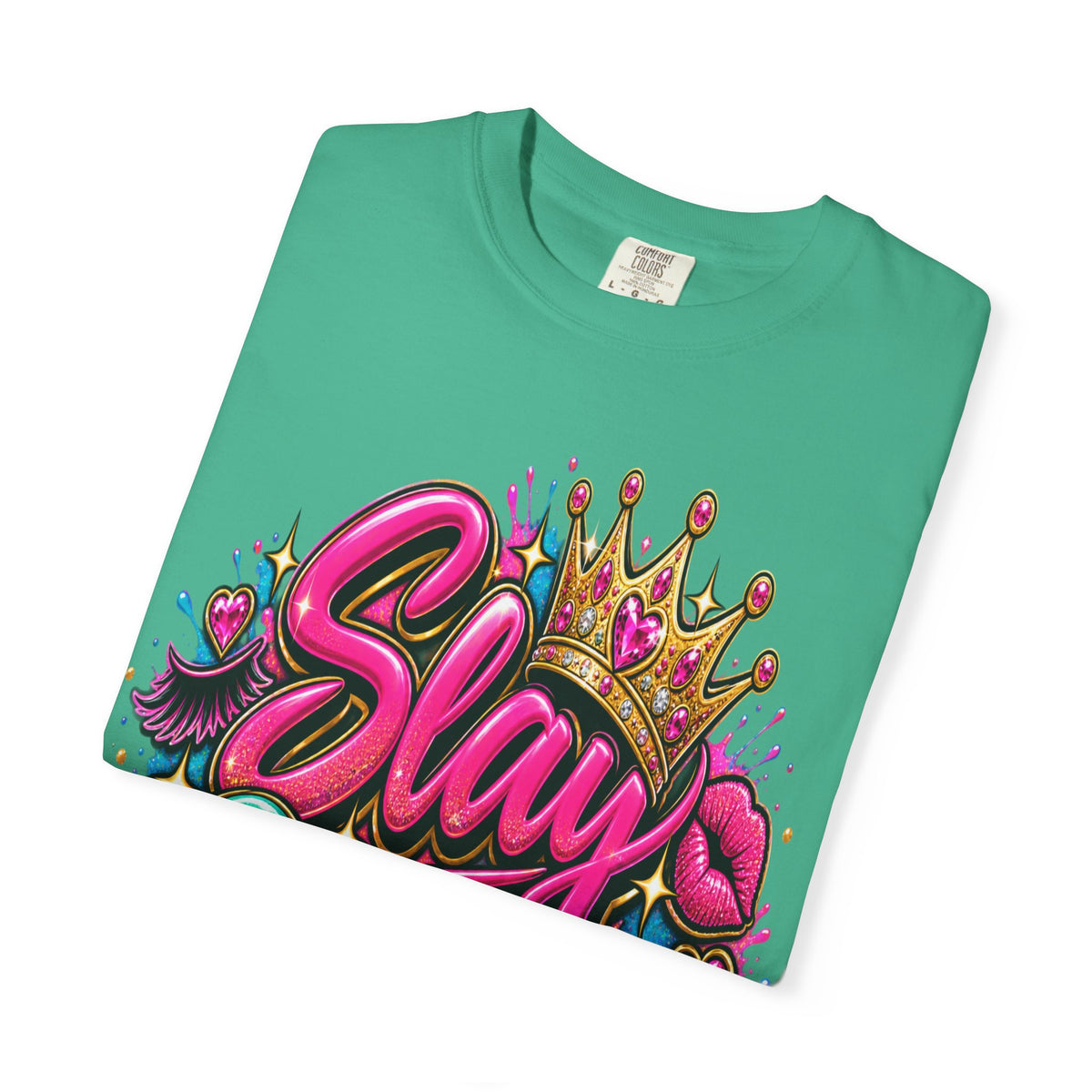 Slay Queen graphic T-Shirt | Crown graffiti style