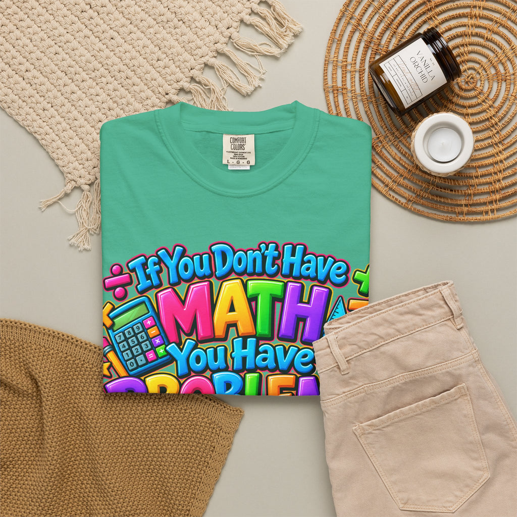 If You Don't Have Math You Have Problems T-Shirt — Colorful Math Teacher & Student Tee
