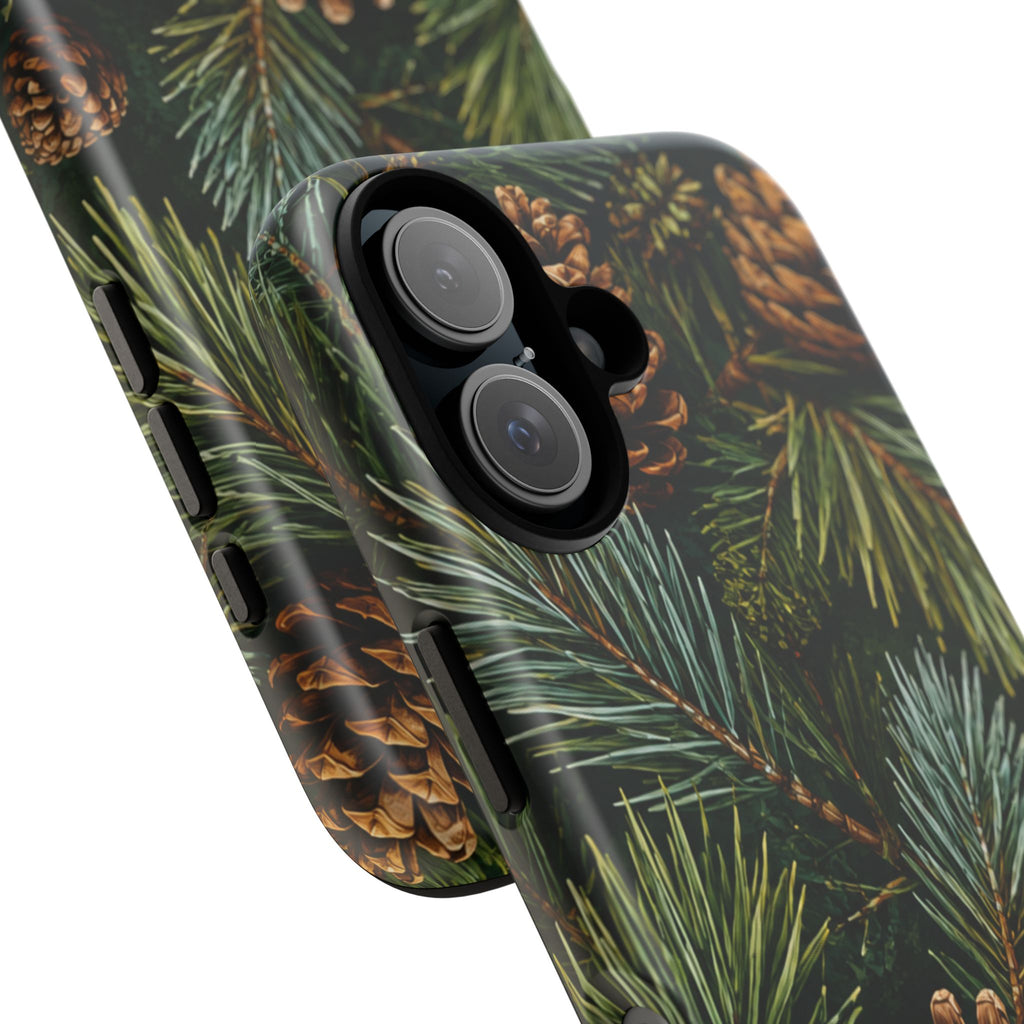Pinecone Pines Phone Case — Festive Evergreen iPhone Cover