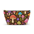 Mushroom Pattern Accessory Pouch — Whimsical Toadstool Makeup Bag