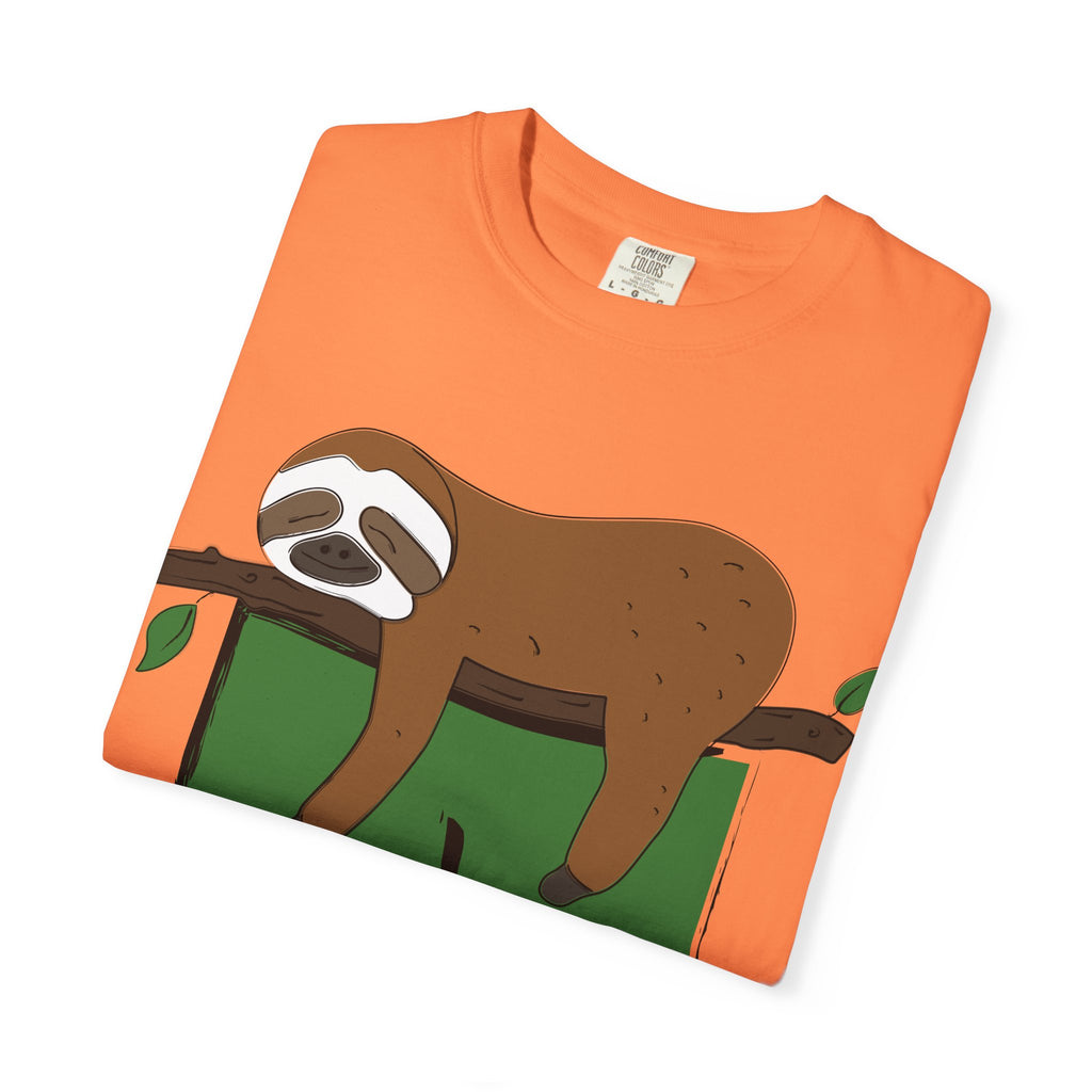 Sloth Pocket Tee — "Not Today" Lazy Sloth Graphic T-Shirt