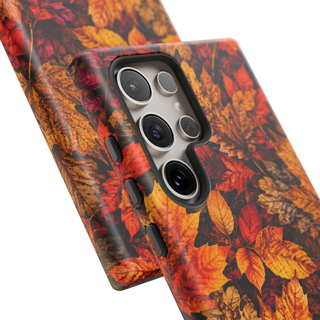 Autumn Leaves Tough Phone Case — Fall Foliage Protective Cover