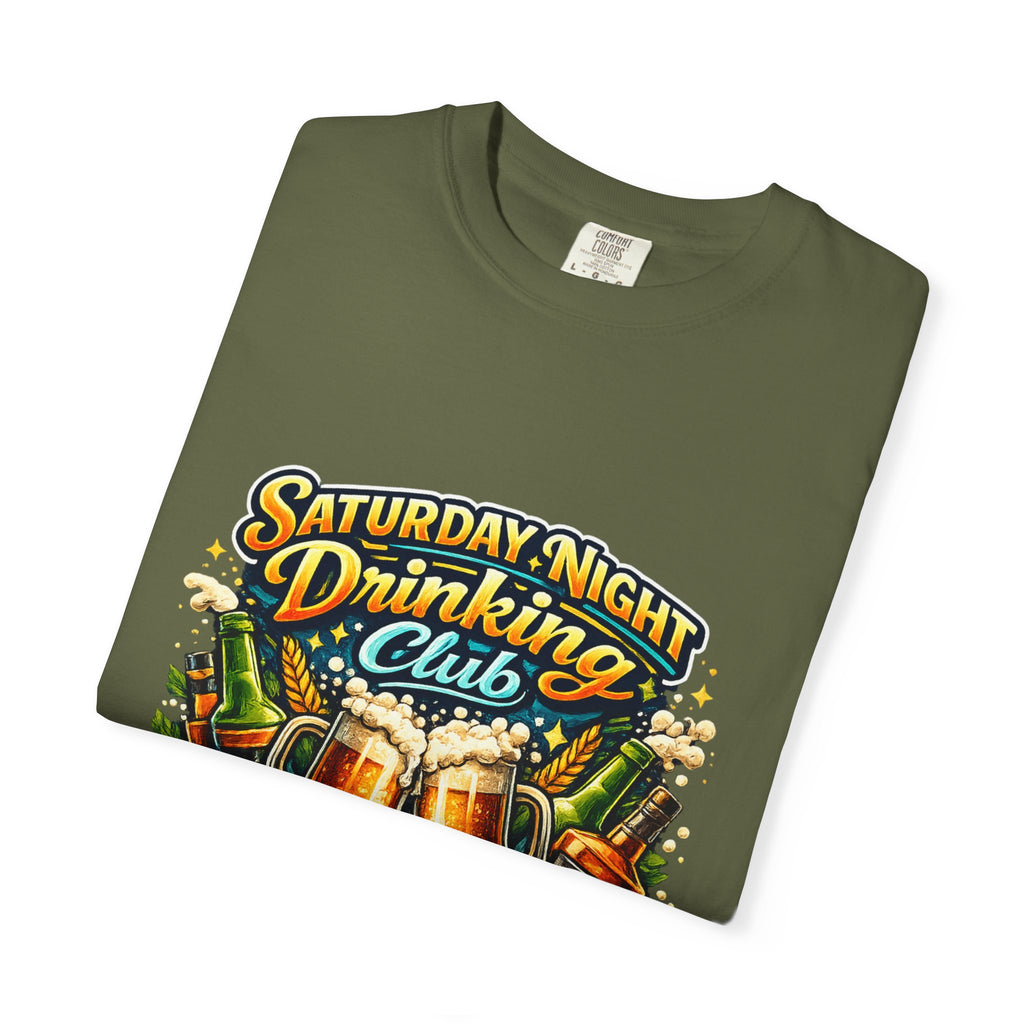 Saturday Night Drinking Club T-shirt | Beer Glasses, Bottles, Members Only