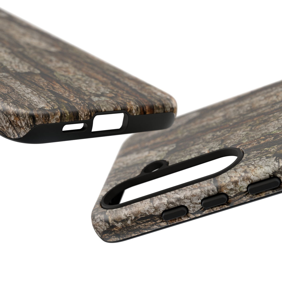 Bark Texture Phone Case - Rugged Woodland Camouflage for Nature Lovers