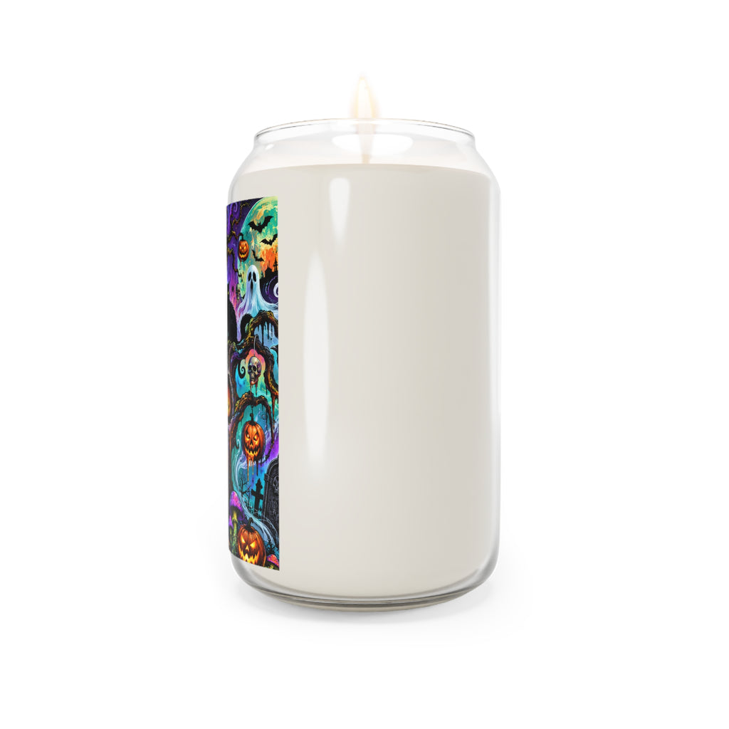 Halloween Skull & Pumpkins Scented Soy Candle — 13.75oz