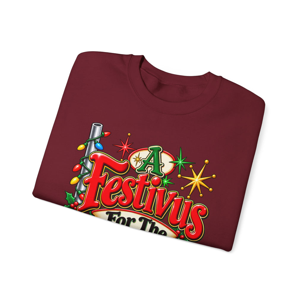 Festivus Crewneck Sweatshirt — "A Festivus For The Rest Of Us" Holiday Sweater