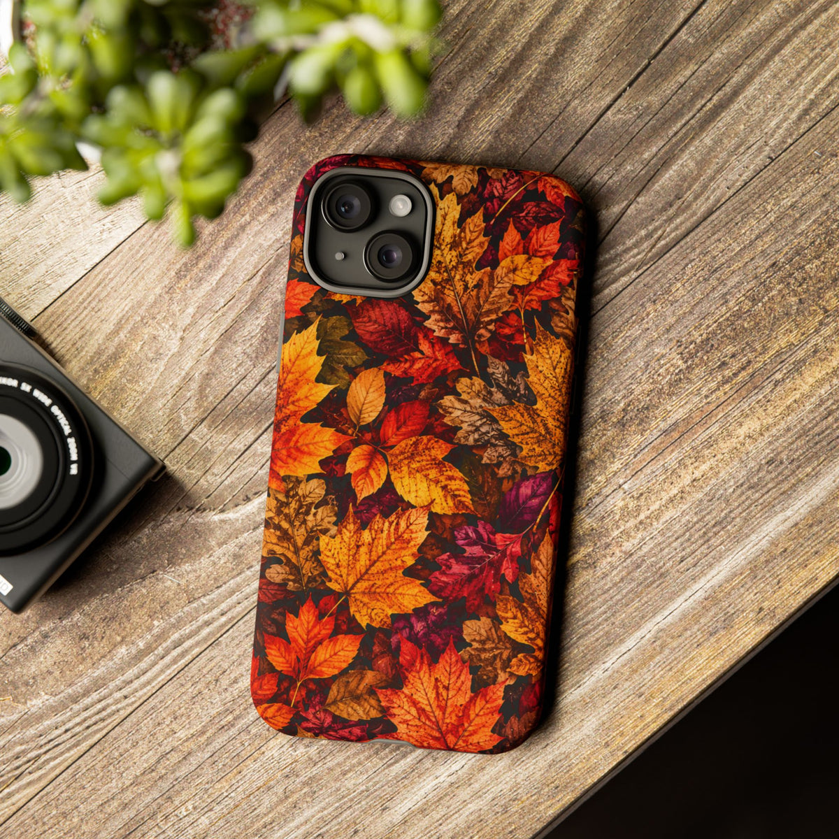 Autumn Leaves Tough Phone Case — Fall Foliage Protective Cover