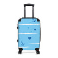 Nautical Heart Carry-On Suitcase — Blue Anchor Travel Luggage