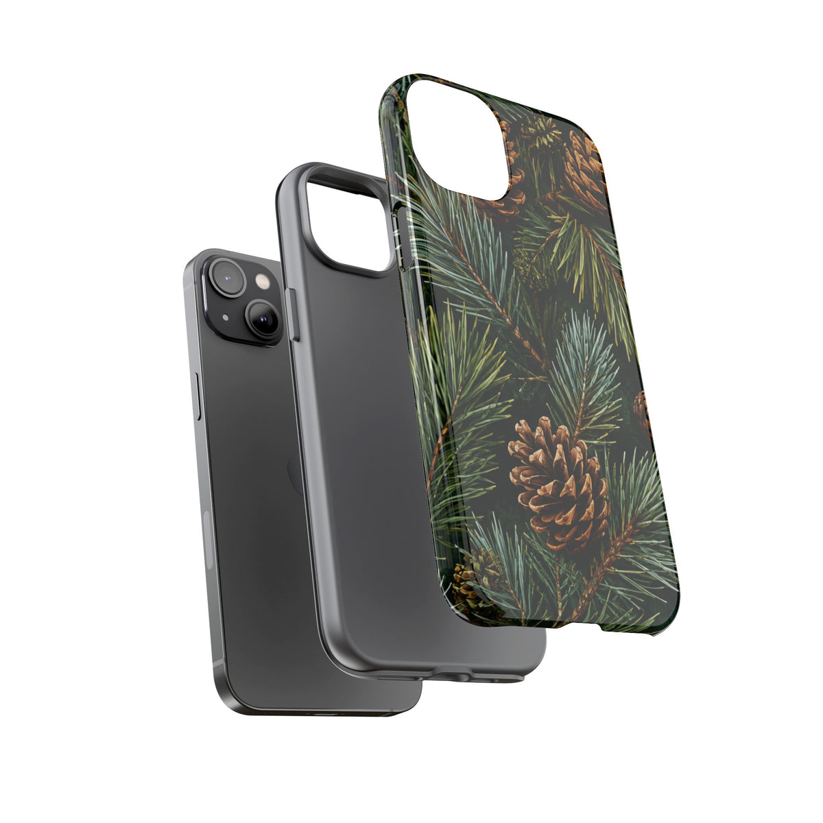 Pinecone Pines Phone Case — Festive Evergreen iPhone Cover