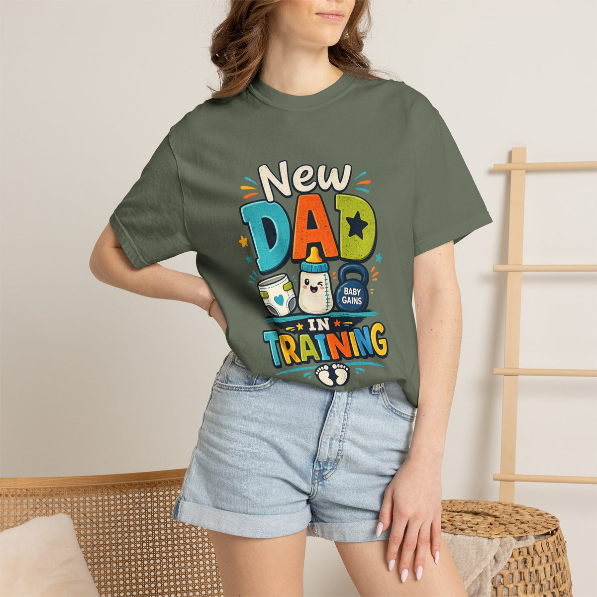 New Dad In Training Tee Shirt