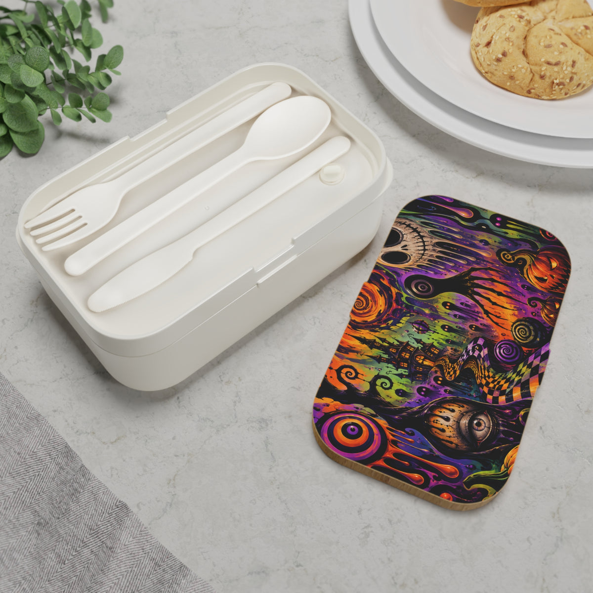 Spooky Psychedelic Halloween Bento Lunch Box