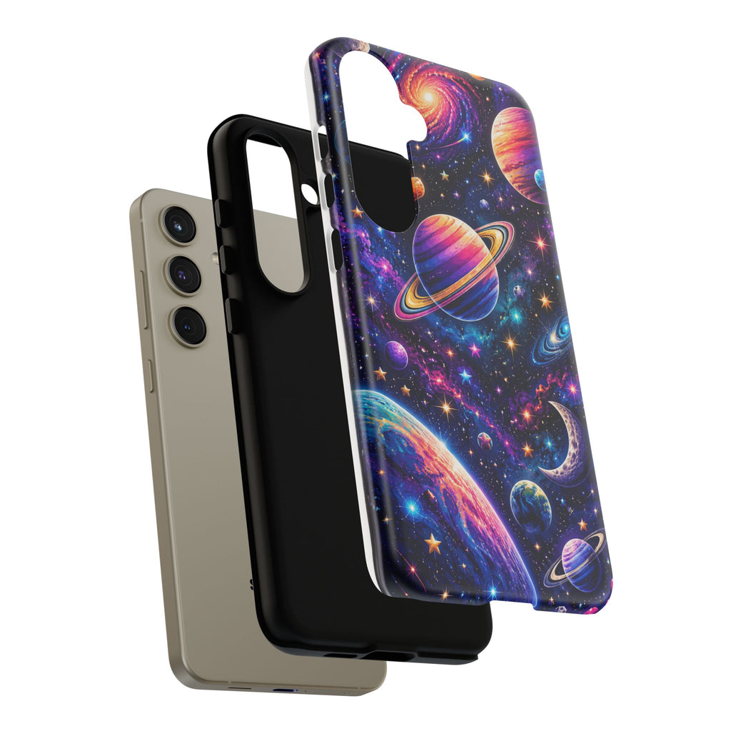 Colorful Galaxy Planets phone case | Tough Case