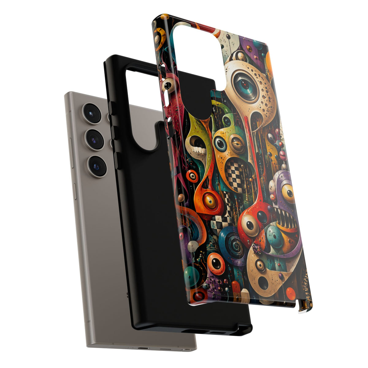 Surreal Monster Art Phone Case — Colorful Abstract Creature Design