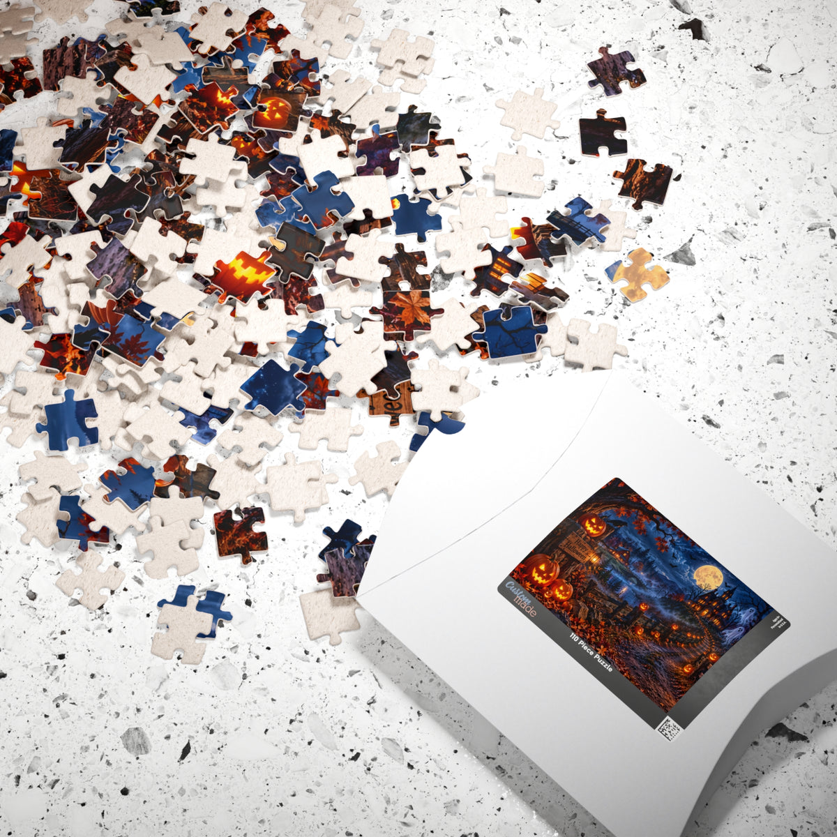 Halloween Haunted Mansion Jigsaw Puzzle — Spooky Night 110/252/520/1014-Piece