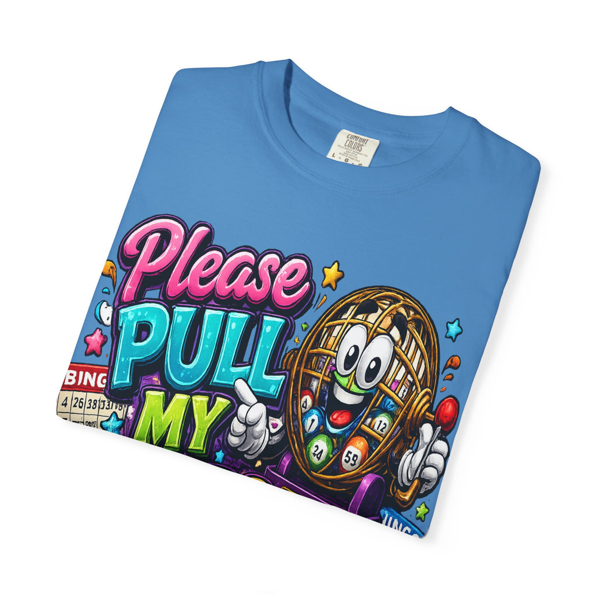 Please Pull My Balls bingo T-Shirt | Funny Lottery Ball Cartoon