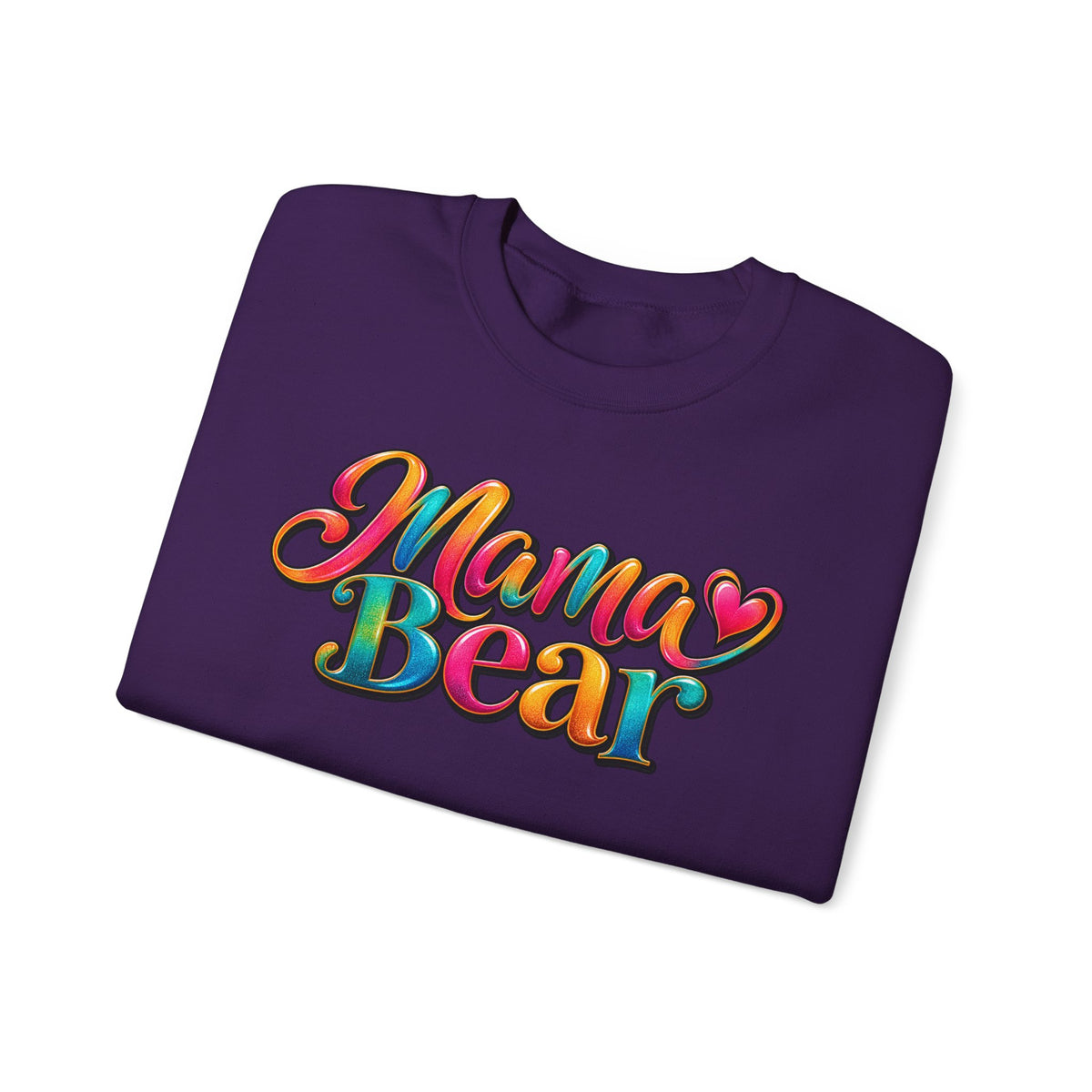 Mama Bear Crewneck Sweatshirt – Colorful Retro Mom Graphic