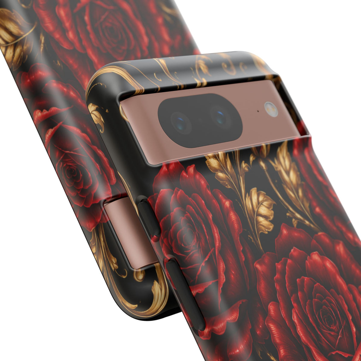 Tough Cases — Vintage Red Rose Floral Phone Case