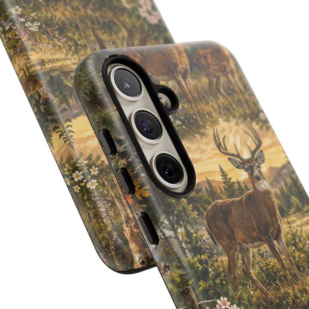 Deer Forest Phone Case — Woodland Bucks Nature iPhone Cover