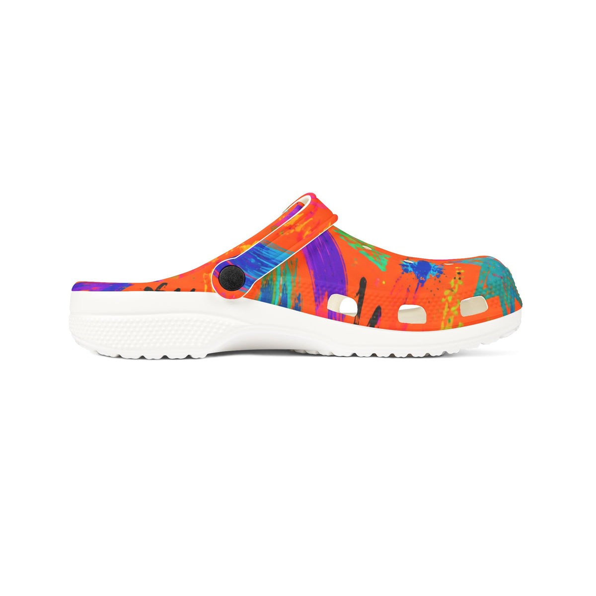 Bright Tropical Floral EVA Foam Clogs — Colorful Garden Slip-On Shoes