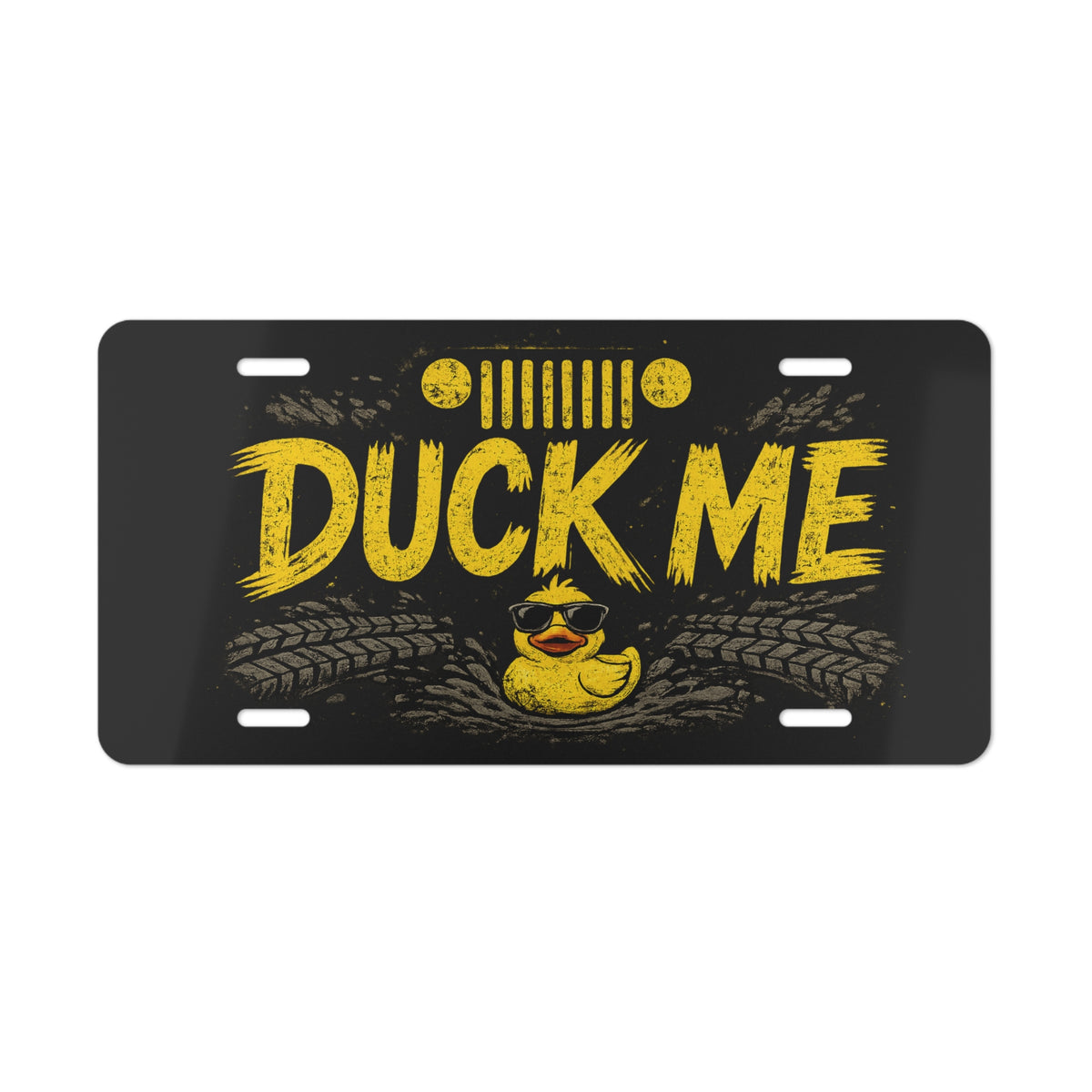 Duck Me vanity plate | Rubber Duck, Tire Tracks, Offroad Humor