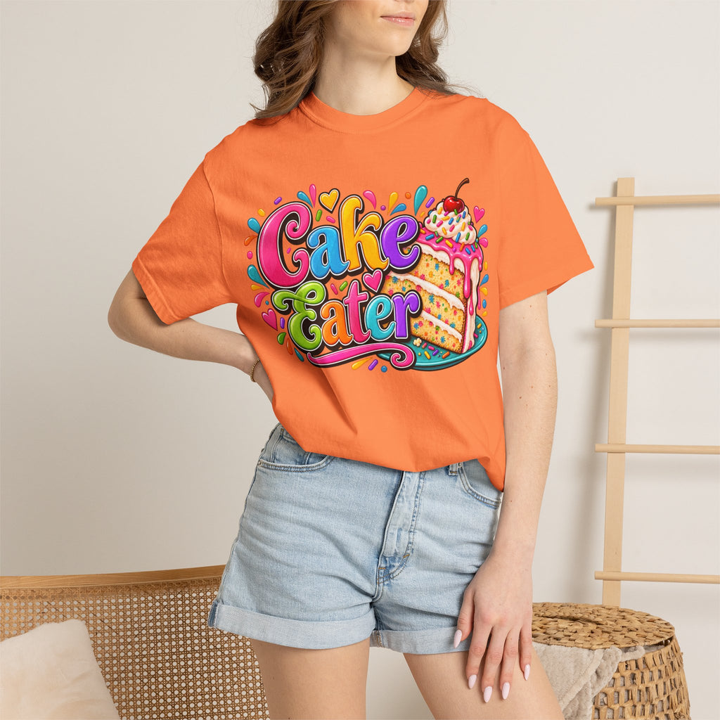 Cake Eater T‑Shirt — Colorful Slice Graphic Tee for Dessert Lovers