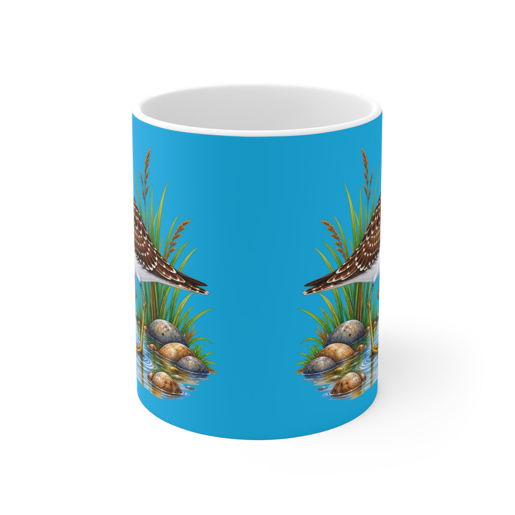 Sandpiper Bird Mug — Coastal Wildlife Ceramic Coffee Cup (11 oz)