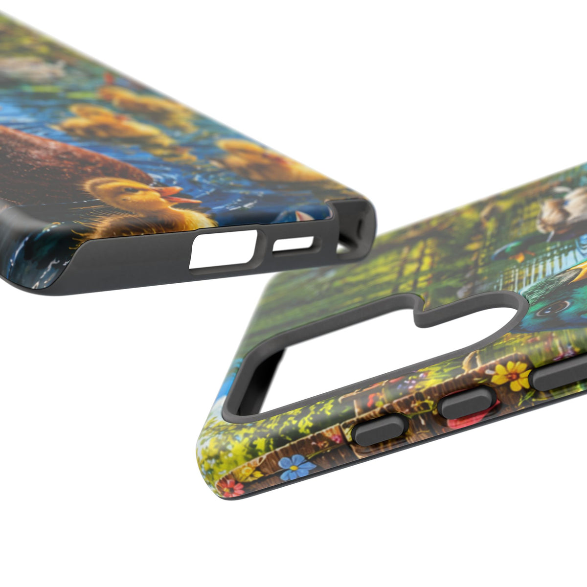 Duck Family Phone Case — Cute Mallard & Ducklings Protective Tough Case