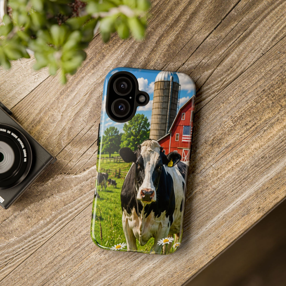 Cow Farm Phone Case — Rustic Barnyard iPhone Cover