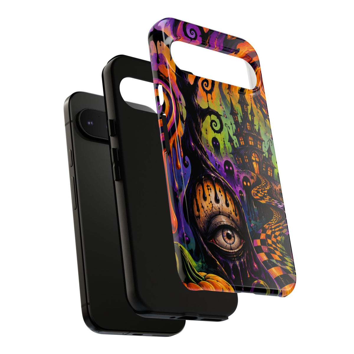 Phone Case — Psychedelic Haunted House Halloween Design