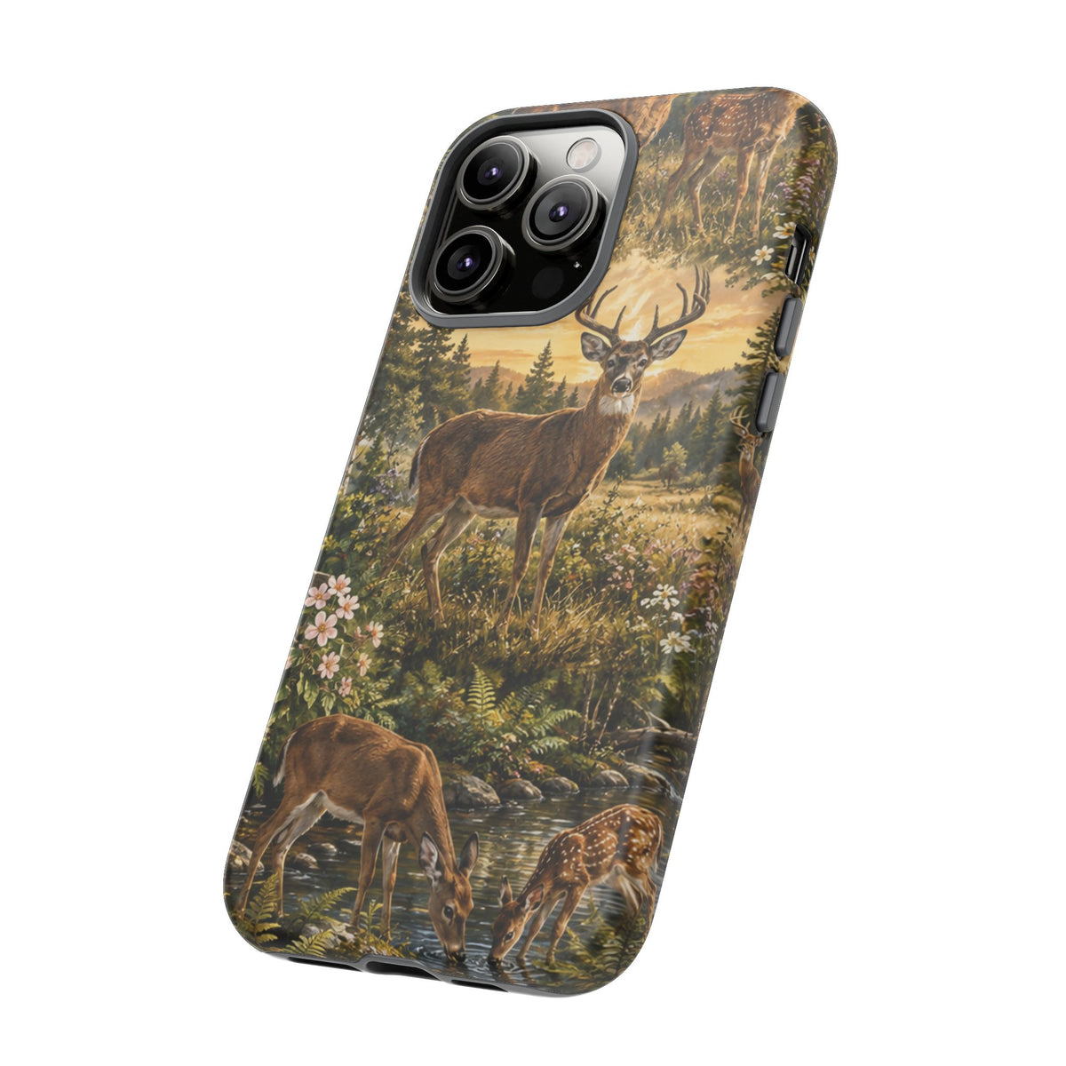 Deer Forest Phone Case — Woodland Bucks Nature iPhone Cover