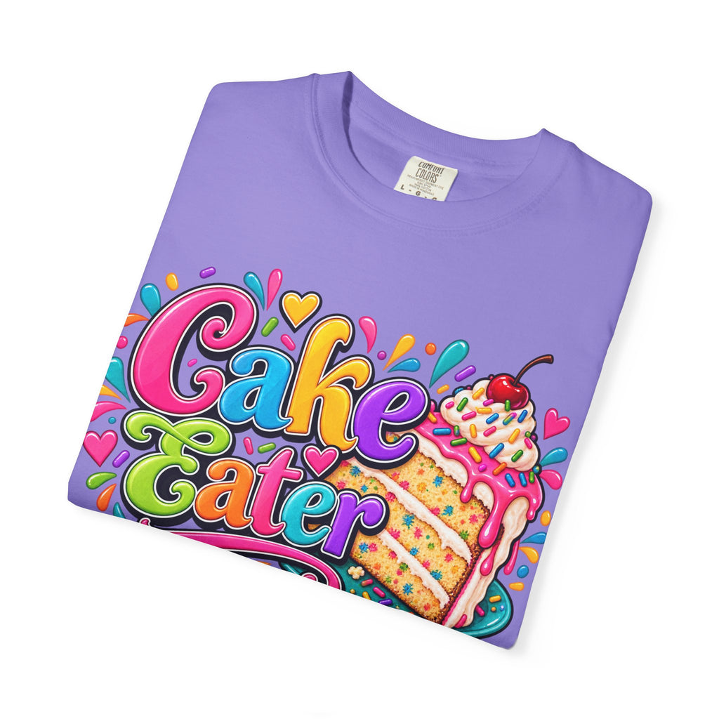Cake Eater T‑Shirt — Colorful Slice Graphic Tee for Dessert Lovers