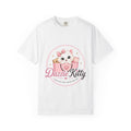 Dazzle Kitty cat illustration T-shirt | pink bow heart logo