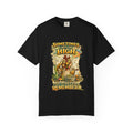 Sometimes I Get So High chicken illustration T-shirt | psychedelic farm design
