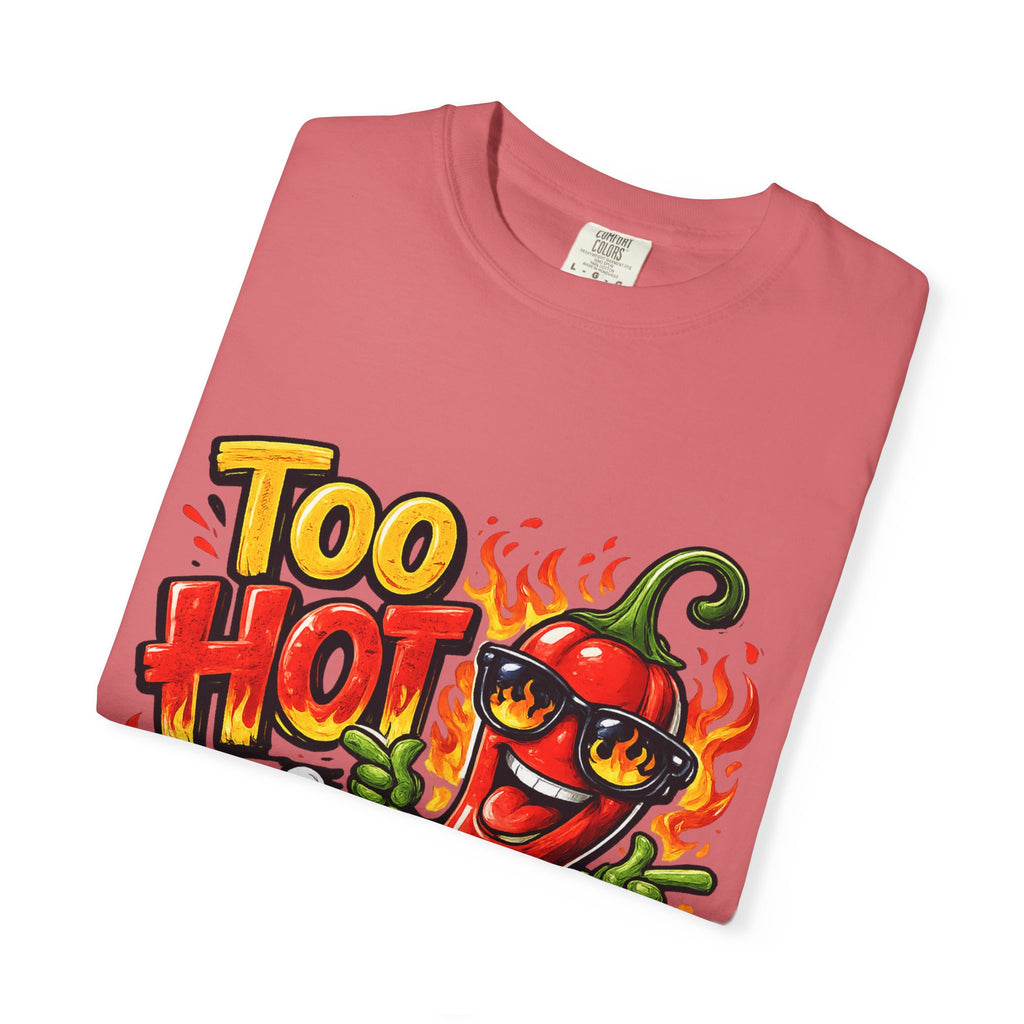 Too Hot to Handle pepper graphic T-shirt | spicy chili design