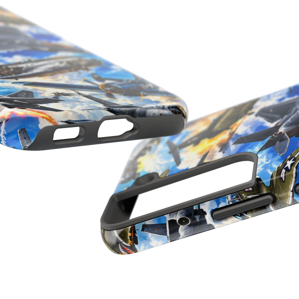 Military Aircraft Tough Phone Case – Vintage & Modern Jet Fighter Print